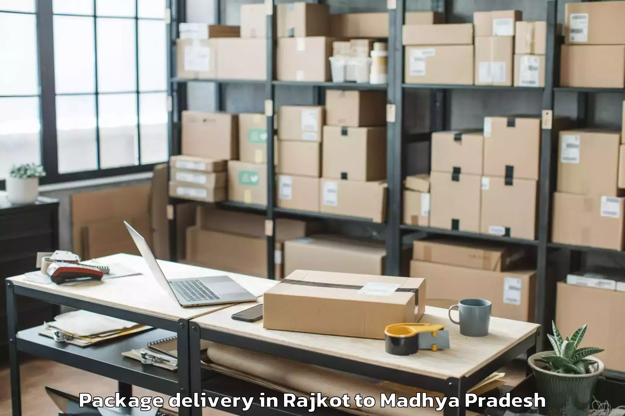 Reliable Rajkot to Guna Package Delivery